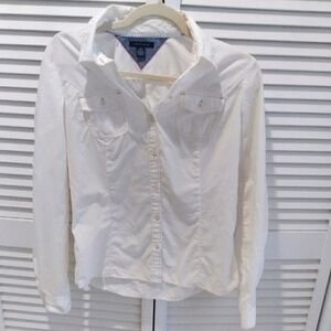 Tommy Hilfiger White Shirt, Womens Size S
